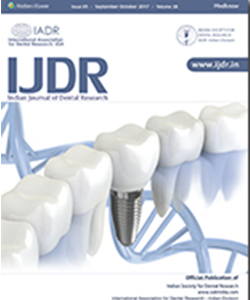 Indian Journal Of Dental Research
