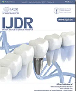 Indian Journal Of Dental Research