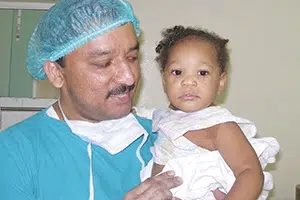 Dr Balaji With A Cleft Baby