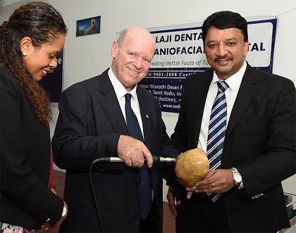 Alain St. Ange, Minister of Tourism & Culture, Republic of Seychelles, inaugurated the newly commissioned Craniotome