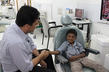 Dr Sm Balaji With Crouzon Syndrome Boy