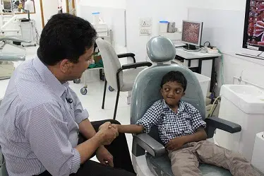 Syndrome Management 1 Dr Sm Balaji With Crouzon Syndrome Boy
