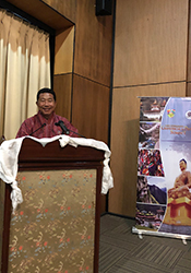 Mr. Lhab Dorji Addressing The Gathering At The Summit