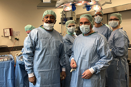 Prof S M Balaji With Prof Nikolai Adolphs Before Commencement Of A Surgery In The Operating Room At The Charite Universitatsmedizin Berlin