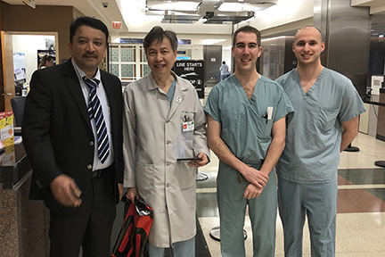 Prof S M Balaji With Dr Fung And Residents At The Beginning Of Ward Rounds At The Hospital