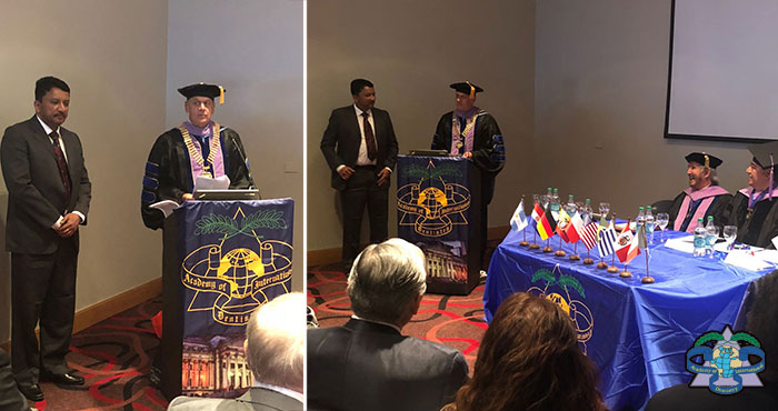 Dr Sm Balaji At President Of Adi Dr Gerhard Seeberger’s Welcome Speech At The Academy Of Dentistry International Convocation In Buenos Aires, Argentina