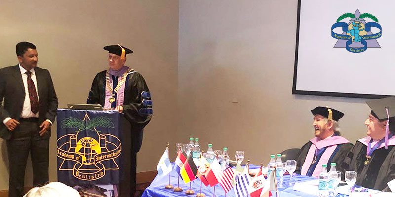 Dr SM Balaji attends the convocation of the Latin American chapter of the Academy of Dentistry International held at Buenos Aires