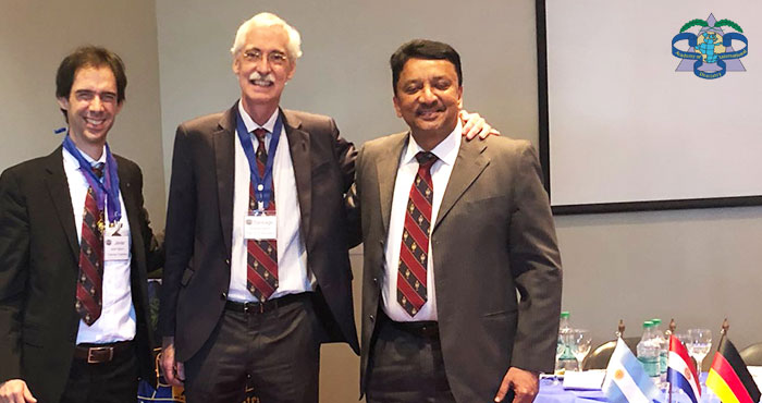 Dr Sm Balaji With Dr Javier Fontelo And Dr Santiago, Organizers Of The Latin American Chapter Of The Adi Convocation In Buenos Aires