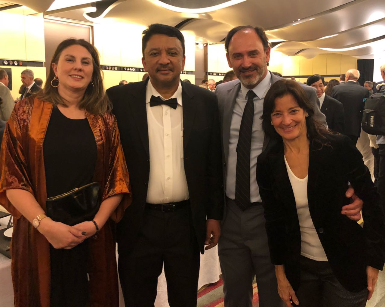 Dr Sm Balaji With Dr Maricel Marini, Department Of Oral And Maxillofacial Department, University Of Buenos Aires, Prof Sergio Gotta, Head Of The Department Of Oral And Maxillofacial Surgery, University Of Buenos Aires And Dr Victoria Pezza, Head Of The Department Of Oral And Maxillofacial Surgeon, Aleman Hospital, Buenos Aires At The Inauguration Ceremony Of The Fdi Annual World Dental Conference In Buenos Aires