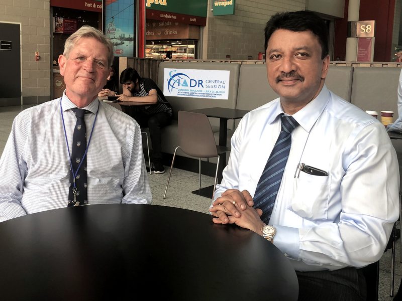 Dr Sm Balaji With Prof Mike Curtis