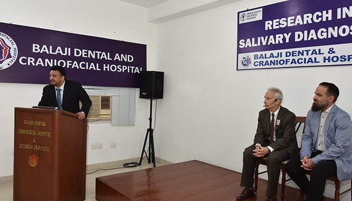 Research in Salivary Diagnostics informal symposium held at Balaji Dental and Craniofacial Hospital