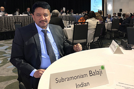 Dr SM Balaji attends the 97th IADR General Session in Vancouver, Canada 4 Dr Sm Balaji At The General Session