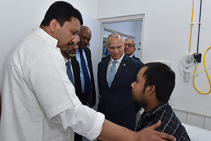 His Excellency Jean-Paul Adam, Minister of Health, Republic of Seychelles visits Balaji Dental and Craniofacial Hospital 4 Dr Sm Balaji With Hon'Ble Jean Paul Adam