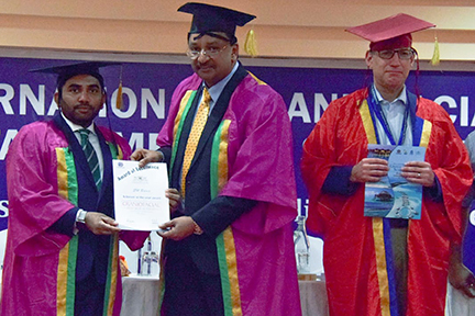Health Minister of Maldives inaugurates International Craniofacial Conference 6 Dr Sm Balaji Receives Certificate From Minister