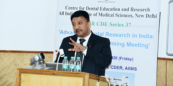 Dr SM Balaji at the brainstorming session