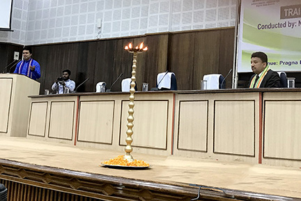 The Chief Guest, His Excellency Biplab Kumar Deb, Chief Minister Of Tripura Addressing The Audience