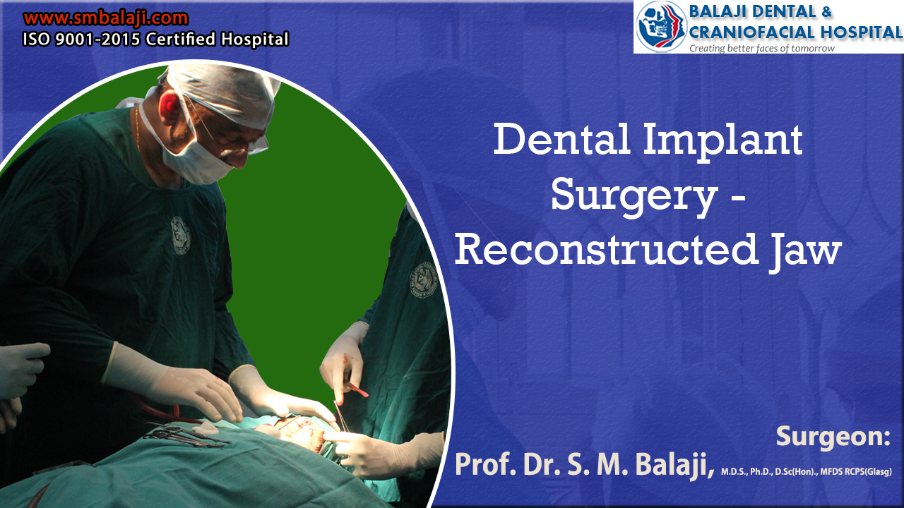 Dental Implant Surgery - Reconstructed Jaw with Bone Grafts