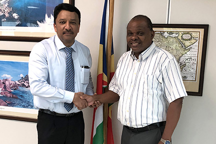 Dr SM Balaji meets with the Hon’ble Health and Tourism Ministers of Seychelles 2 Dr Sm Balaji Meets With His Excellency Didier Dogley, Hon’ble Tourism Minister Of Seychelles Regarding The Icmfs Congress