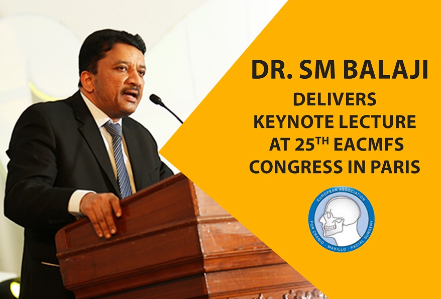 Dr. SM Balaji Delivers Keynote Lecture at 25th EACMFS Congress in Paris