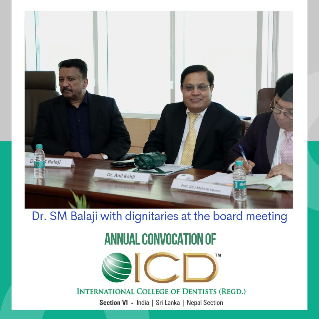 Dr. Sm Balaji With Dignitaries At The Board Meeting