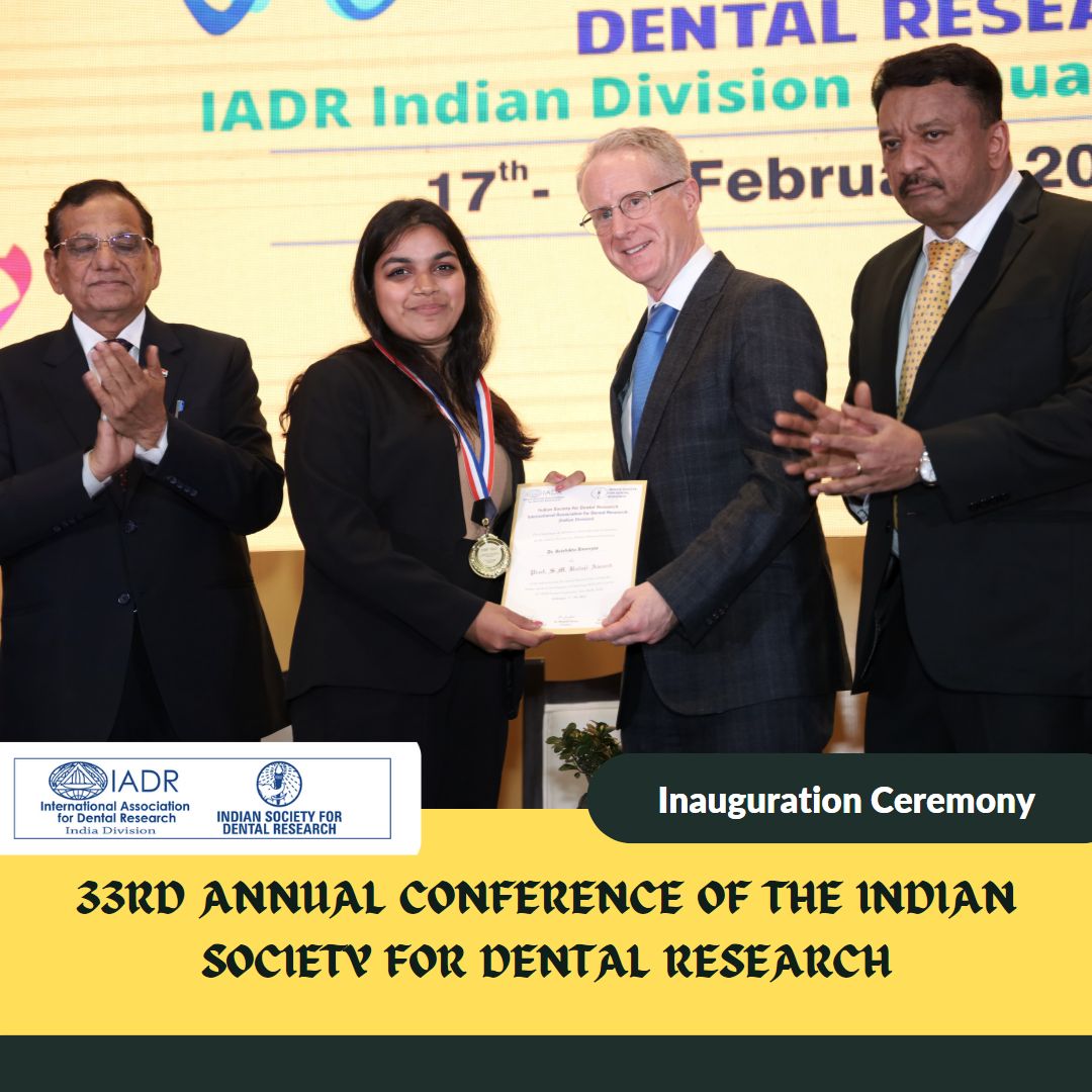 Meritorious Student Receiving The Dr. Sm Balaji Award At The Conference