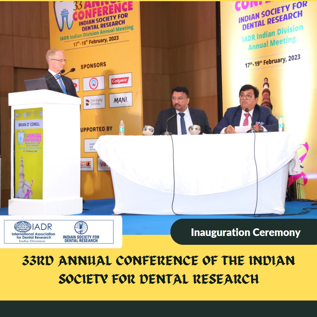 Dr. SM Balaji attends the Inauguration Ceremony of the 33rd Annual Conference of the Indian Society for Dental Research 3 Dr. Sm Balaji Chairs The Dr. Jg Kannapan Oration On The Opening Day Of The Conference