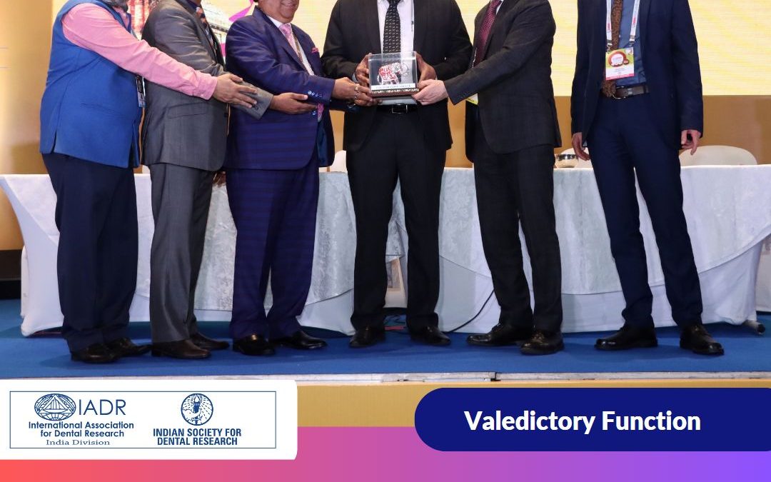 Dr. SM Balaji Attends the Valedictory Function at the 33rd Indian Society for Dental Research Annual Conference