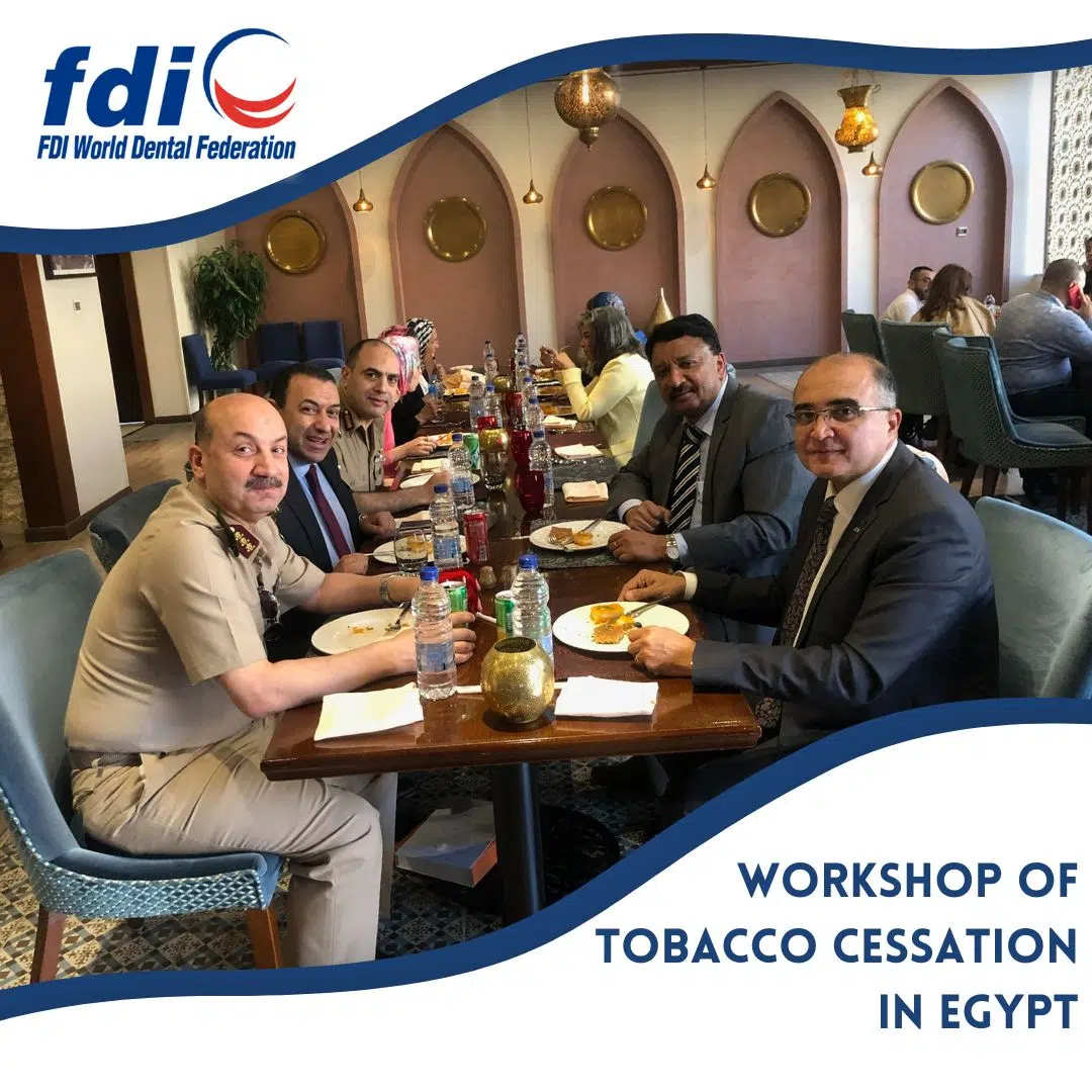 Dr. SM Balaji attends FDI World Dental Federation Workshop of Tobacco Cessation in Egypt 9 Dr. Sm Balaji At A Luncheon Meeting With The Egyptian Armed Forces Dental Corps Leadership