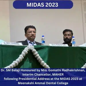 Dr. Sm Balaji At The Midas 2023 Festival Held At Meenakshi Ammal Dental College