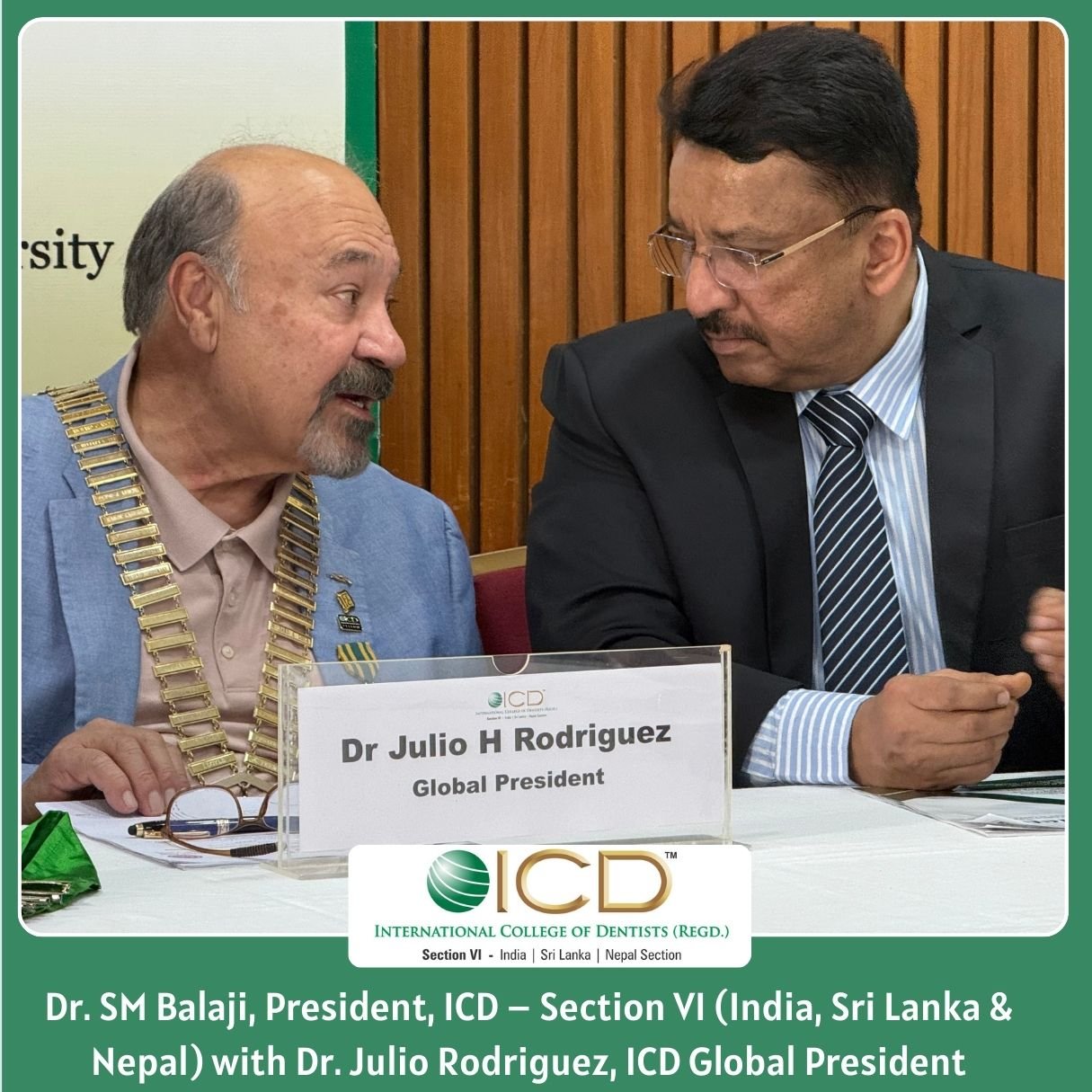 Dr. SM Balaji Elected as President of International College of Dentists (ICD) – Section VI (India, Sri Lanka & Nepal) at the 100th Year ICD Annual Convocation & Awards Function 1 2